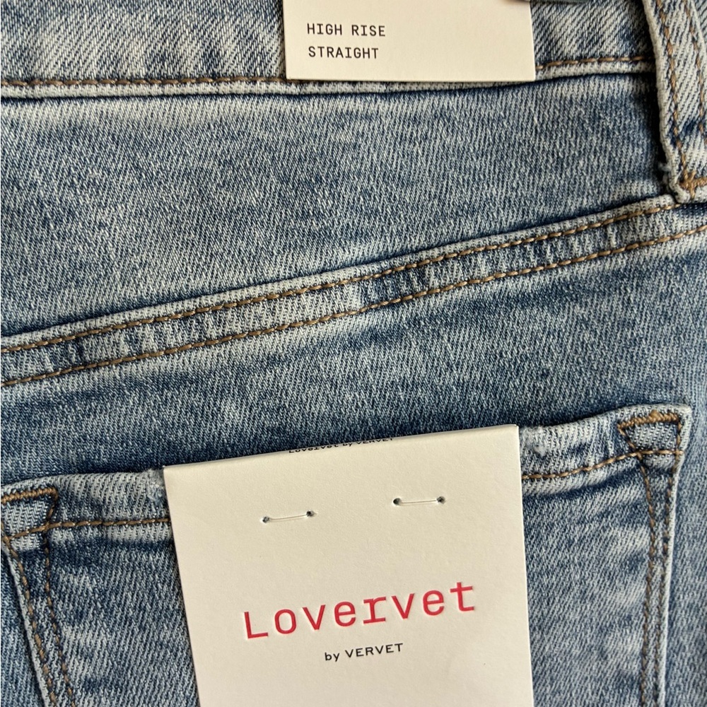 Lovervet Women's Classic Blue Straight Leg Jeans - Picture 4 of 7